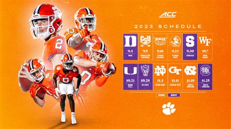 clemson ncaa football schedule|clemson football schedule what network.